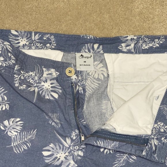 Camargue 100% Cotton Men's Tropical Print Shorts Size 48 - Picture 5 of 10